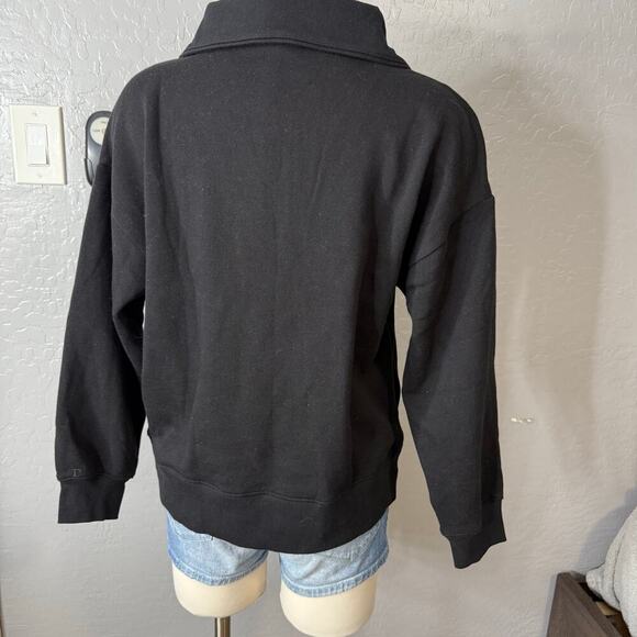 Pink Victorias Secret Ivy Fleece Half Zip Sweatshirt, Black, XS - Picture 2 of 4